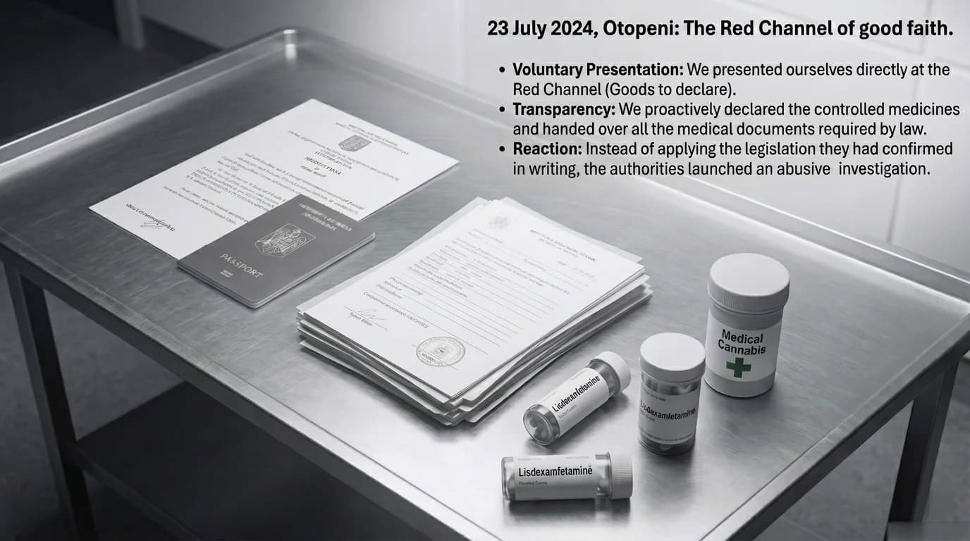Red channel — Goods to declare — Henri Coanda Airport