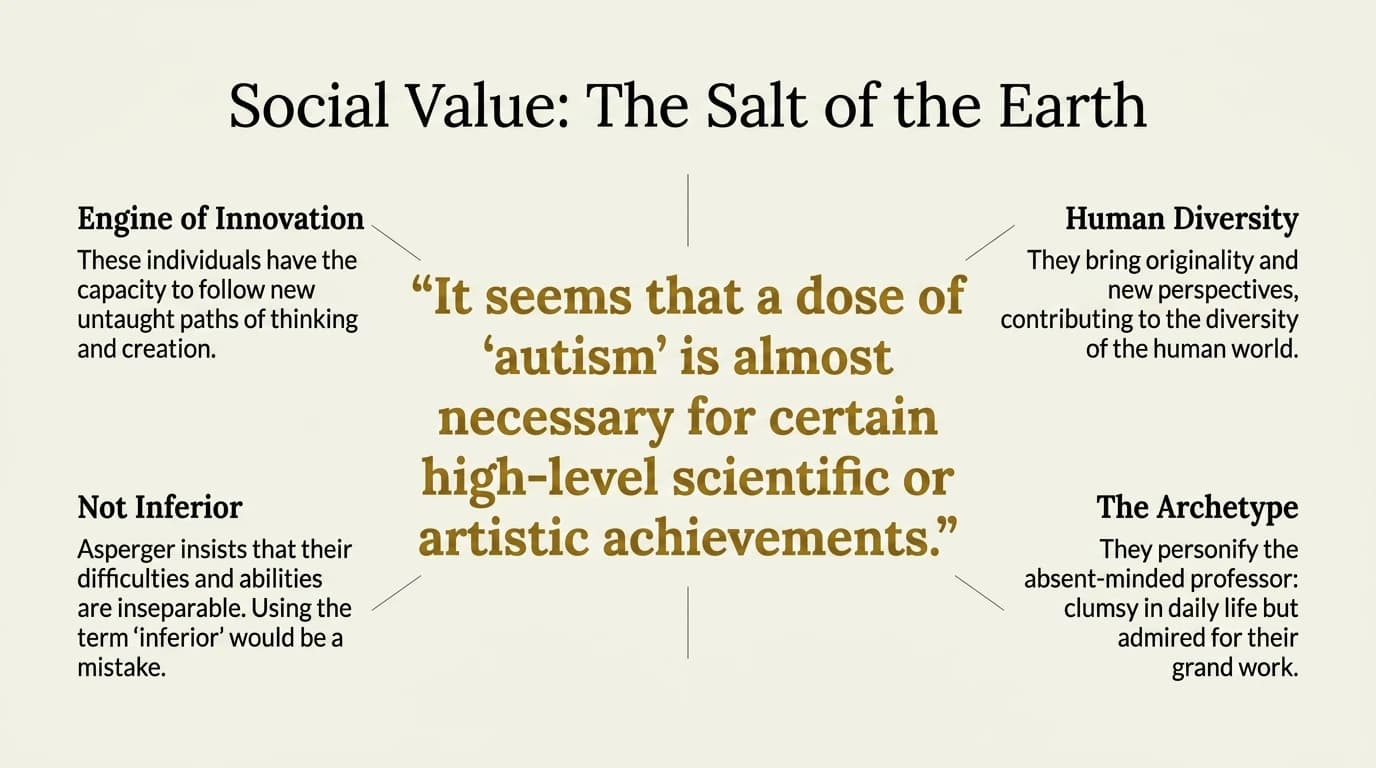 Social value: The Salt of the Earth — innovation, diversity, the absent-minded professor archetype