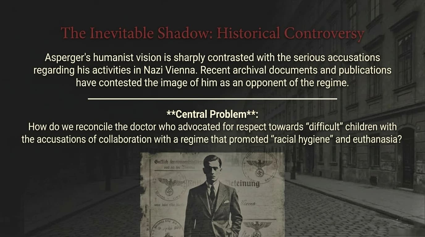 The Inevitable Shadow: The Historical Controversy — the central question of Asperger's legacy