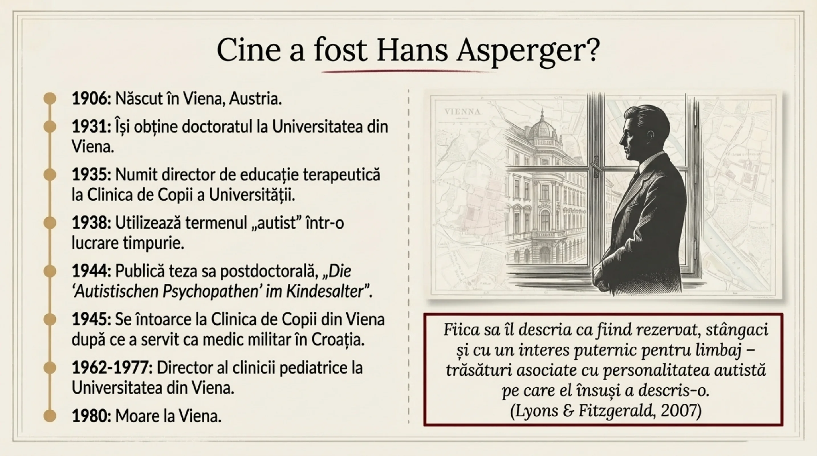 Cine a fost Hans Asperger? — timeline biografic 1906-1980