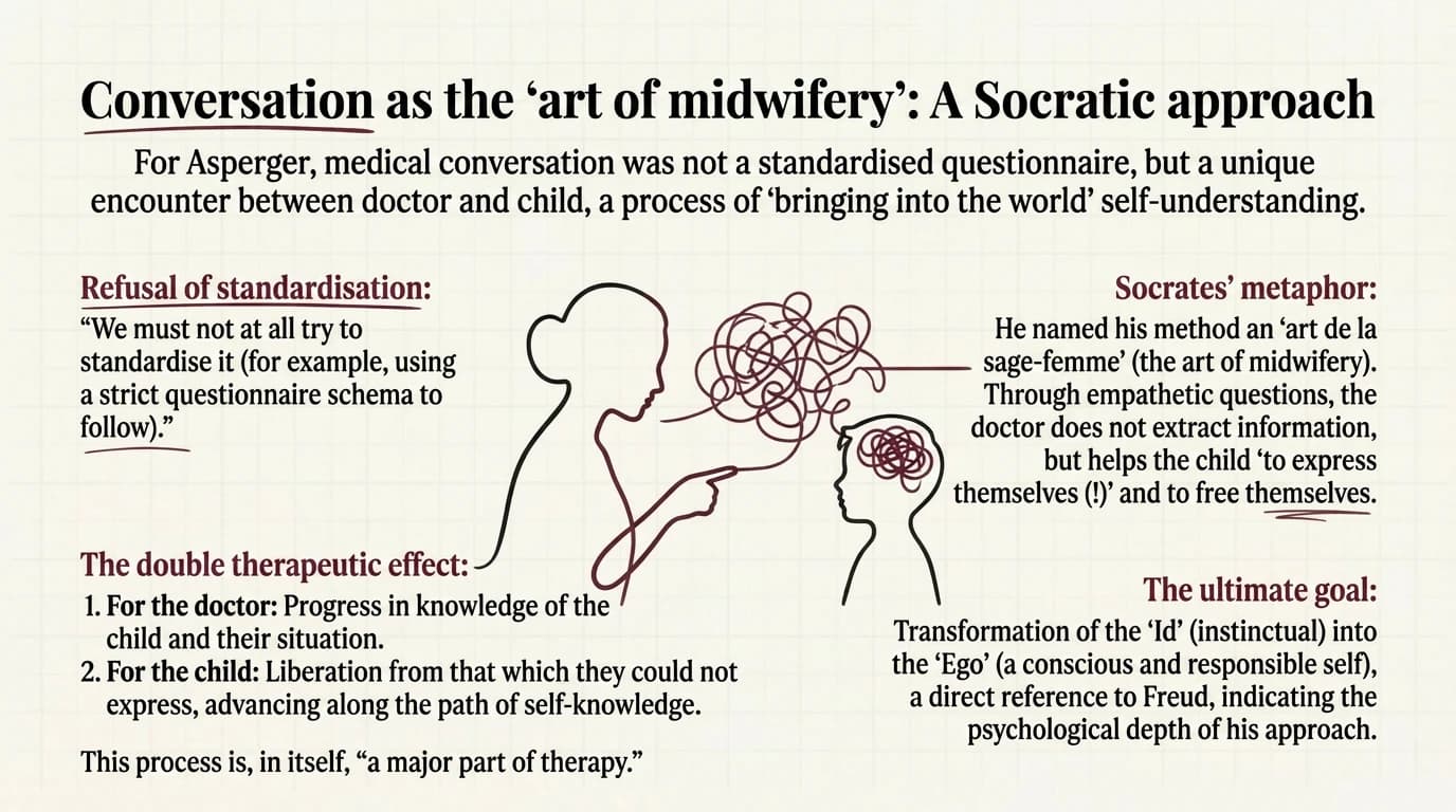 Conversation as the art of midwifery: A Socratic approach — Asperger's clinical method